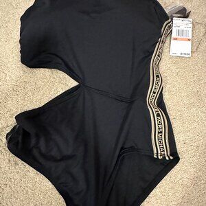 Michael Kors Open Side Swimsuit size 12 black